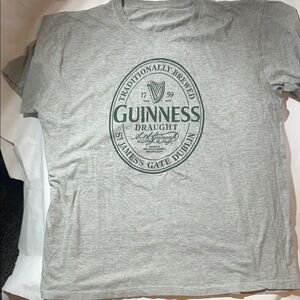 Guinness Draught St. James Gate Dublin - Gray Shirt w/ Green Print